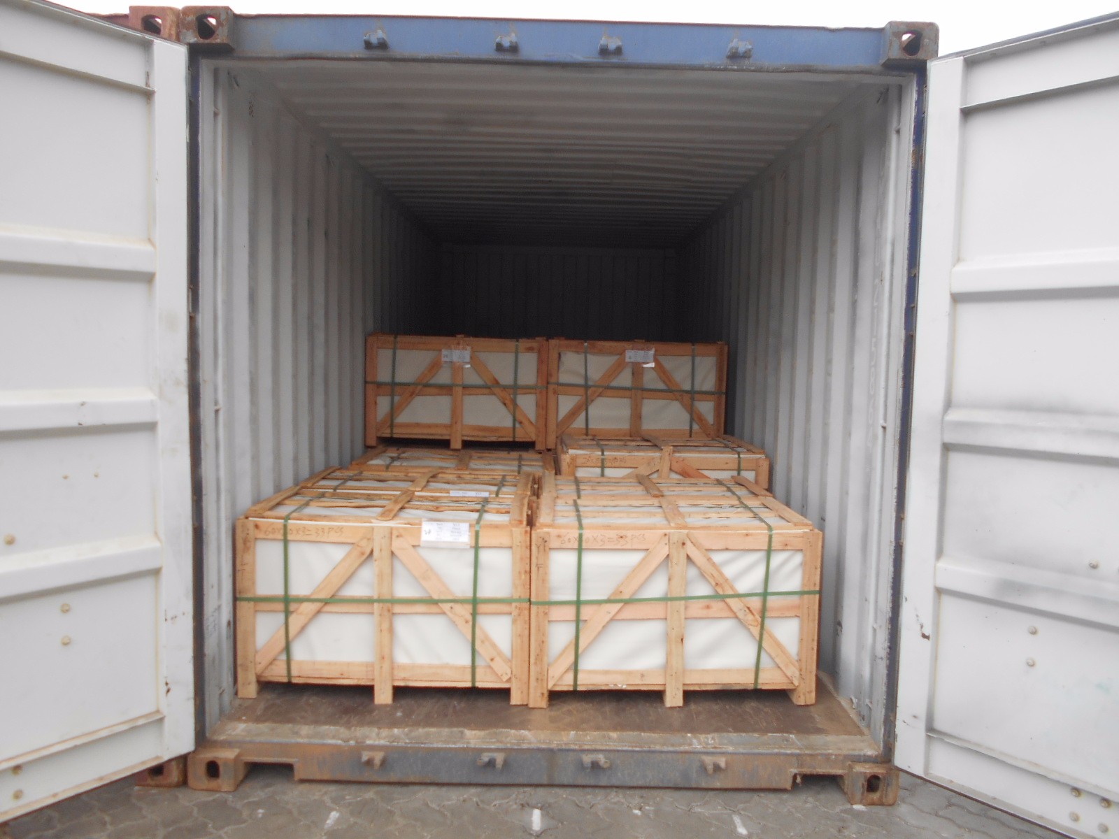 Light grey crates