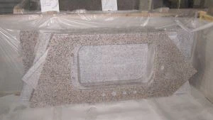 Çin granit, Çin Rosso Porrino tezgah, pembe granit mutfak üst