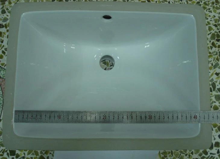 undermount ceramic square sink