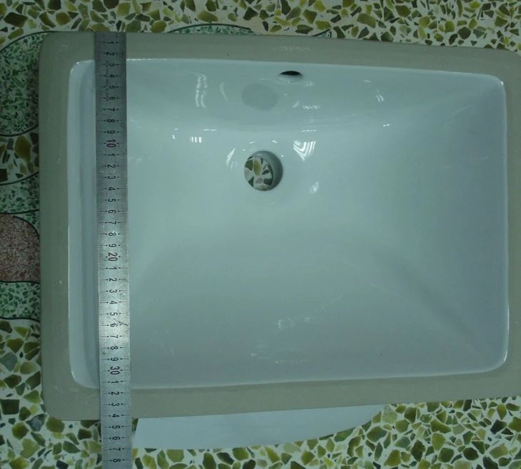 undermount ceramic square sink