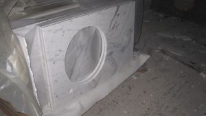 Guangxi Beyaz Çin Mermer Vanity Top