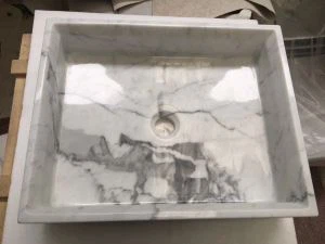 İtalyan Statuario Mermer Lavabo Tasarım